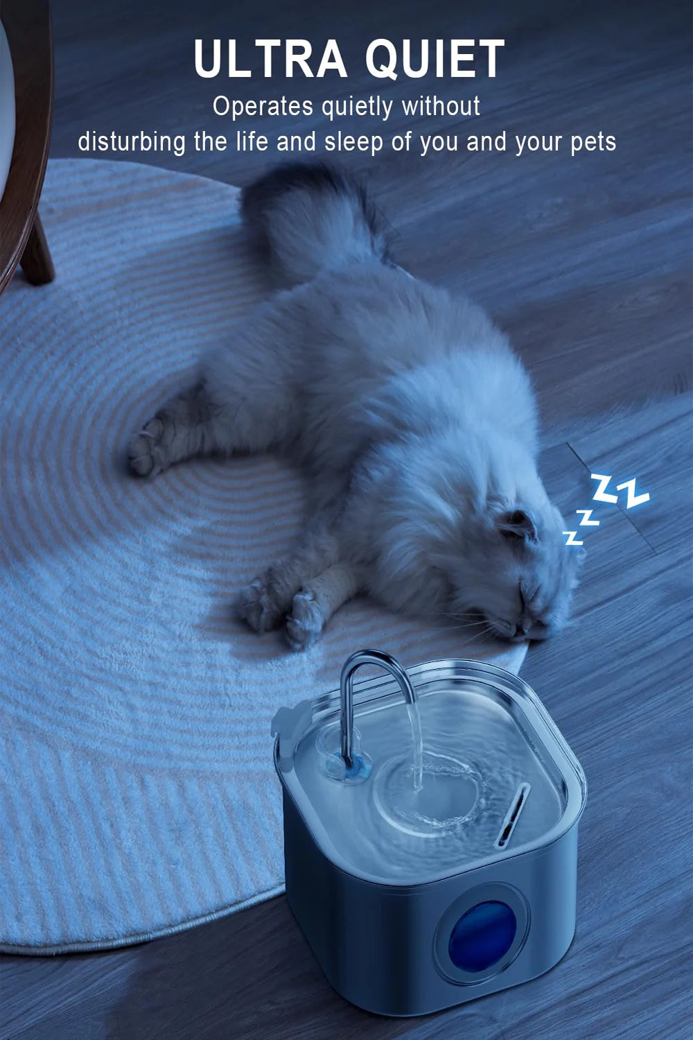 Stainless Steel Pet Water Feeder Auto Cat Fountain Smart Dog Water Dispenser