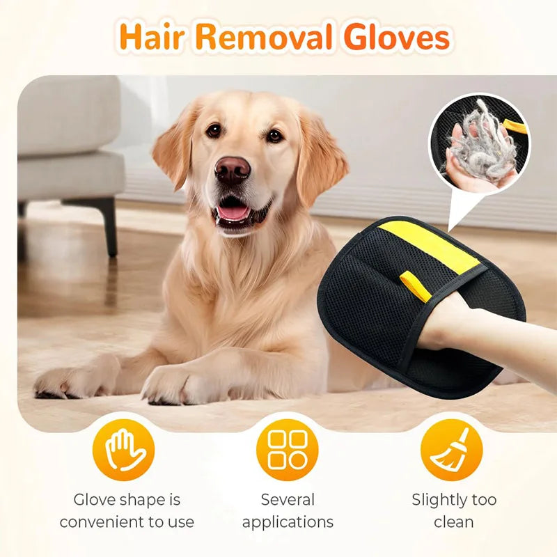 Pet Dog Static Bidirectional Grooming Gloves