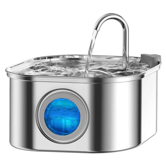 Stainless Steel Pet Water Feeder Auto Cat Fountain Smart Dog Water Dispenser