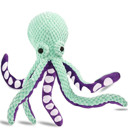 Dog pet plush octopus toy